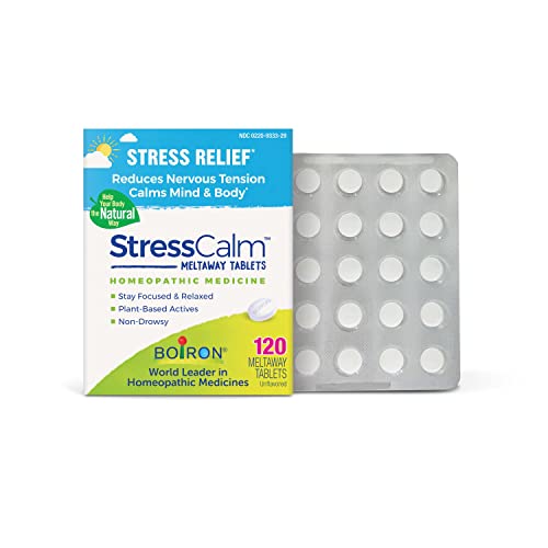 Boiron StressCalm Tablets for Relief of Stress, Anxiousness, Nervousness, Irritability,