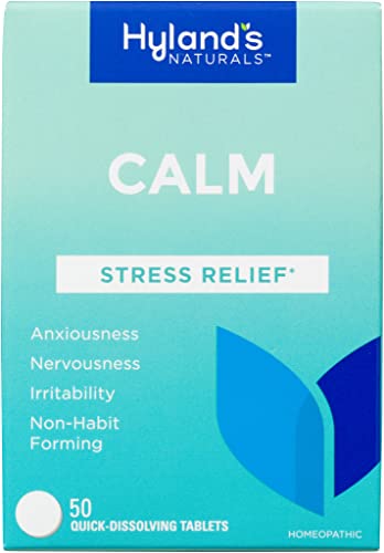 Hyland's Naturals Calm Tablets, Stress Relief Supplement, Natural Relief Of
