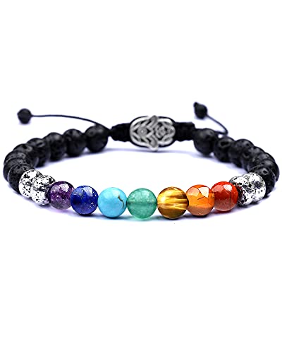 MIDDLUX Anxiety Relief Items, Chakra Bracelets, Crystals and Healing Stones,